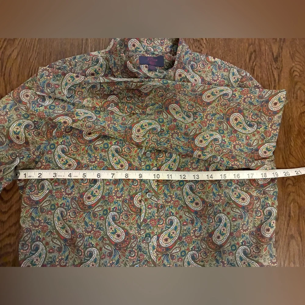 J. Crew Slim Perfect Shirt in Liberty Lee Manor Paisley - Size 8